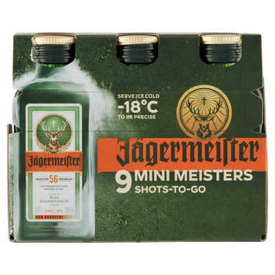 Jägermeister Kruidenbitter shotje 9 stuks