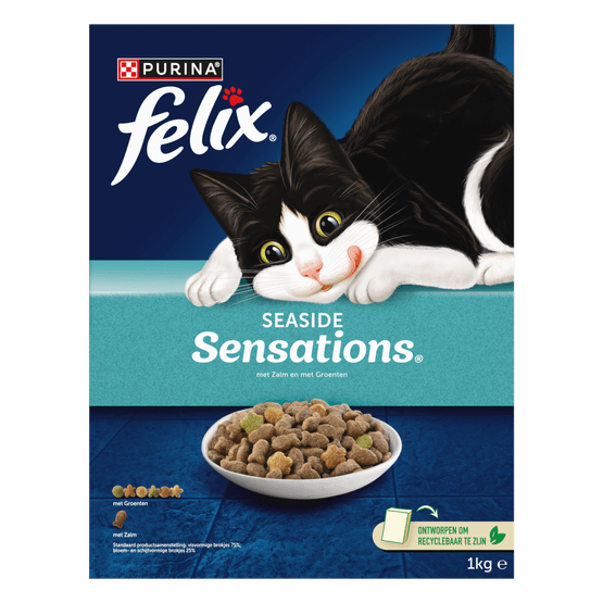 Foto van Felix Kattenvoer sensations vis op witte achtergrond