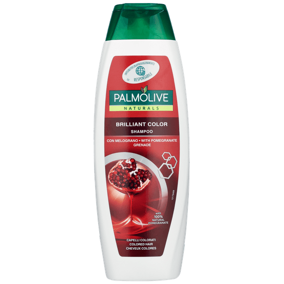 Foto van Palmolive Shampoo brilliant color op witte achtergrond