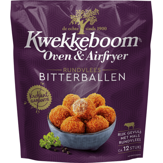 Foto van Kwekkeboom Borrelsnacks bitterballen 12 stuks op witte achtergrond