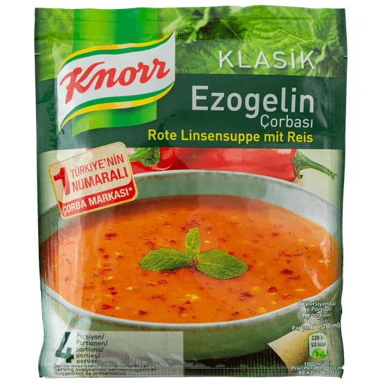 Foto van Knorr Ezogelin op witte achtergrond