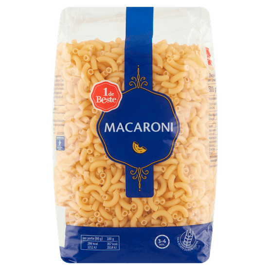 Foto van 1 de Beste Macaroni op witte achtergrond