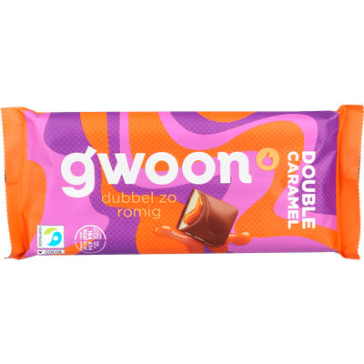 G'woon Chocoladereep melk double caramel