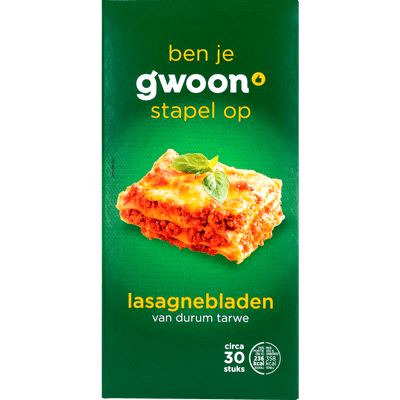 G'woon Lasagnebladen