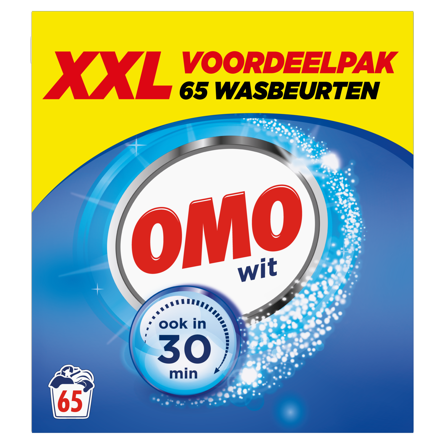 Afbeelding van Omo Wasmiddel poeder wit 65 wasbeurten