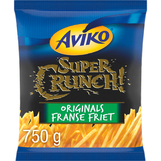Foto van Aviko Franse Friet Supercrunch Original op witte achtergrond