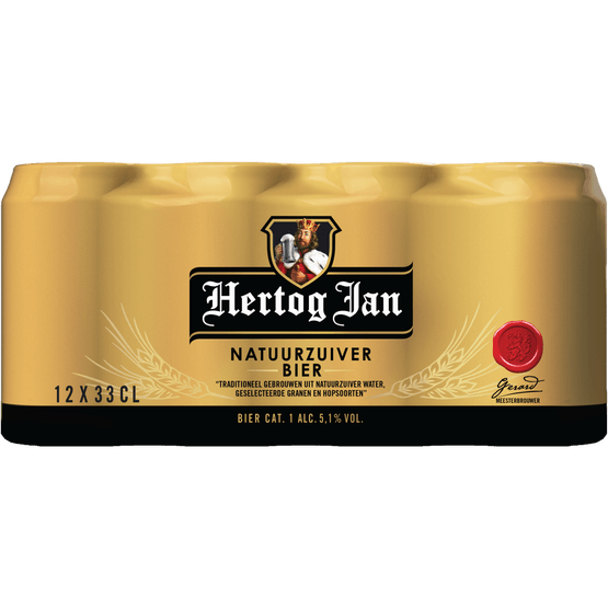 Foto van Hertog Jan Pilsener 12x 33 cl. op witte achtergrond