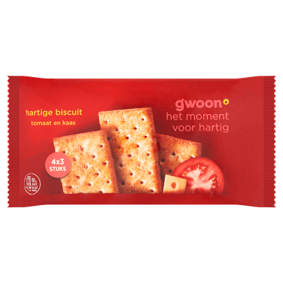 G'woon Hartige biscuit tomaat & kaas