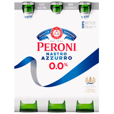 Peroni Nastro azzurro 0.0% 6x33 cl.
