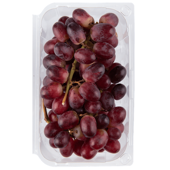 Foto van 1 de Beste Pitloze rode druiven op witte achtergrond