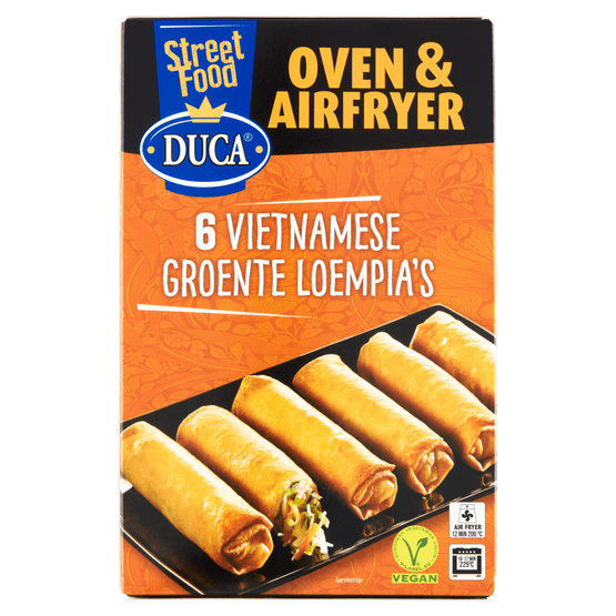 Foto van Duca Vietnamese oven loempia's 6 stuks op witte achtergrond