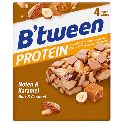 Hero Btween proteinreep noten & karamel 4 st.