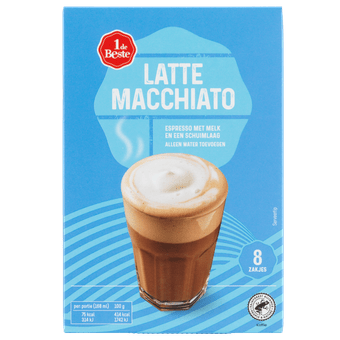 1 de Beste Oploskoffie latte macchiato 8 stuks