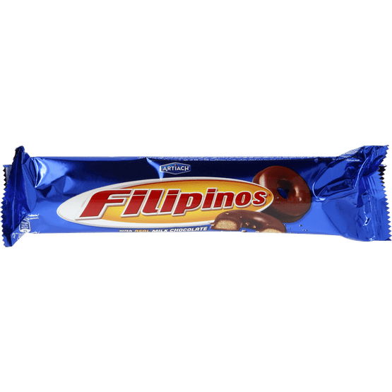 Foto van Filipinos Melk chocolade op witte achtergrond