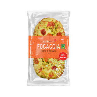 Boboli Duo focaccia basillicum & tomaat 