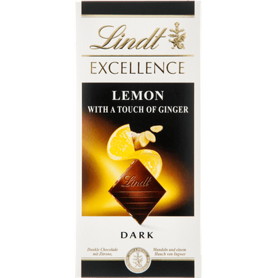 Lindt Chocoladereep excellence lemon ginger