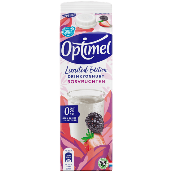 Foto van Optimel Drinkyoghurt op witte achtergrond