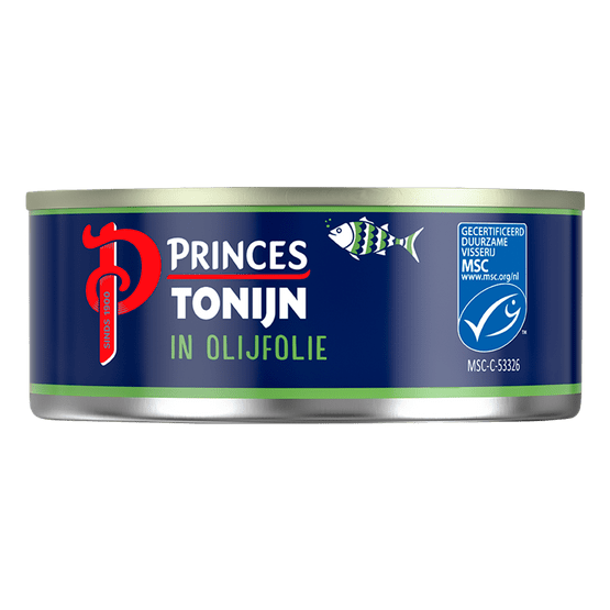Foto van Princes Tonijnstukken in olijfolie op witte achtergrond