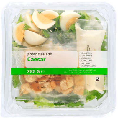  Groene salade caesar mix