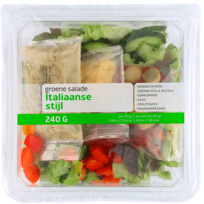  Groene salade Italiaanse stijl