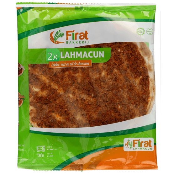 Foto van Firat Lahmacun 2 stuks op witte achtergrond