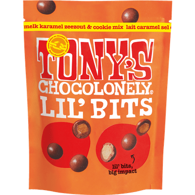 Tony's Chocolonely Lilbits melk karamel zeezout