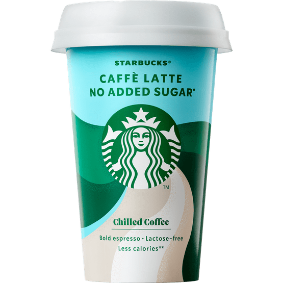 Foto van Starbucks Ijskoffie skinny latte op witte achtergrond