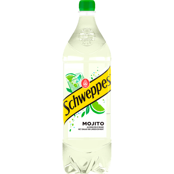Foto van Schweppes Mojito virgin op witte achtergrond