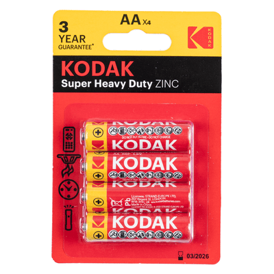 Kodak Super heavy duty aa 4 stuks
