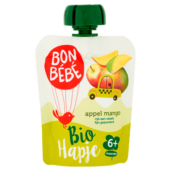Bonbébé Biohapje 6+ maanden appel-mango