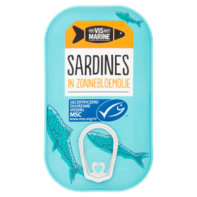 Vis Marine Sardines in zonnebloemolie