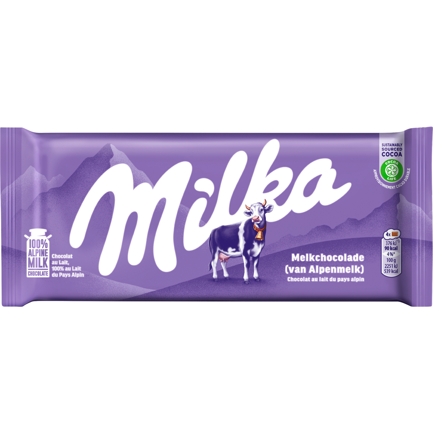 Afbeelding van Milka Chocoladereep alpenmelk