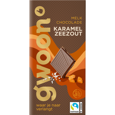 G'woon Chocoladereep melk karamel zeezout