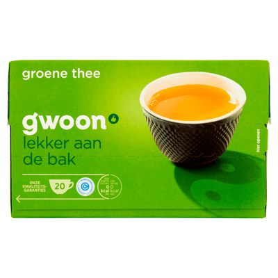 G'woon Groene thee puur kop 20 zakjes