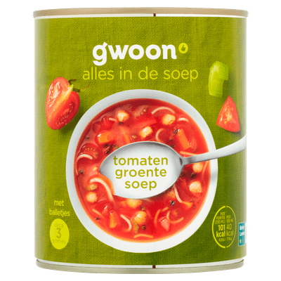 G'woon Soep tomaten groente
