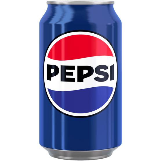 Foto van Pepsi Regular op witte achtergrond