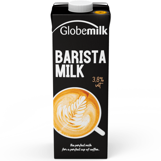 Foto van Globemilk Barista milk op witte achtergrond