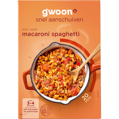 G'woon Kruidenmix macaroni spaghetti