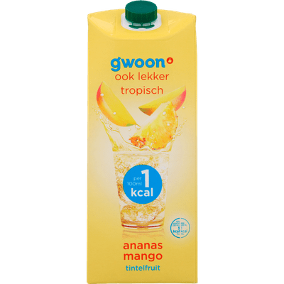 G'woon Tintelfruit ananas-mango 1kcal
