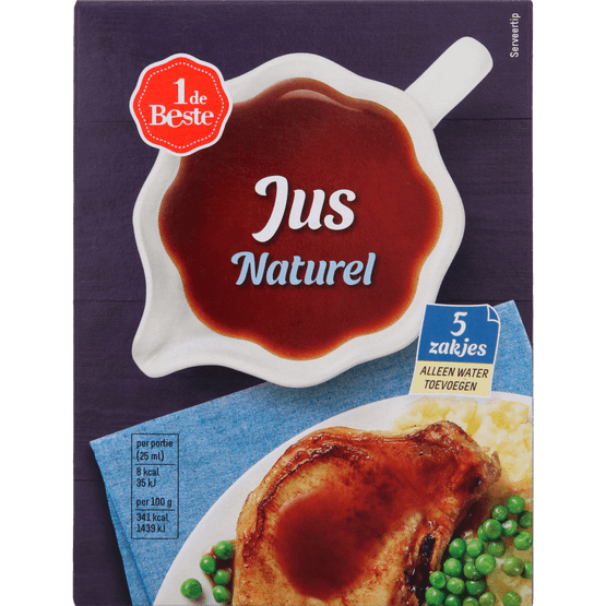 Foto van 1 de Beste Jus naturel op witte achtergrond