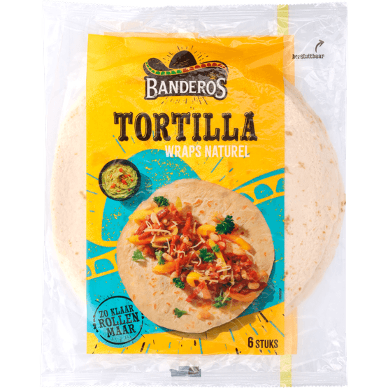 Foto van Banderos Tortilla wraps 6 stuks op witte achtergrond