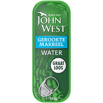 John West Gerookte makreel water
