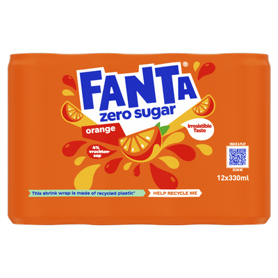 Fanta Orange no sugar 12x33 cl