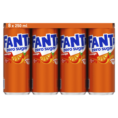 Fanta Orange no sugar 8x25 cl