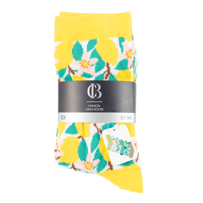  Meisjes fashion sokken 6-pack