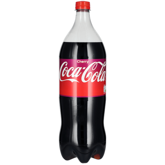 Foto van Coca-Cola Cherry op witte achtergrond