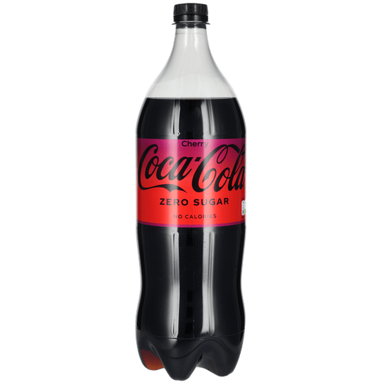 Foto van Coca-Cola Zero cherry op witte achtergrond