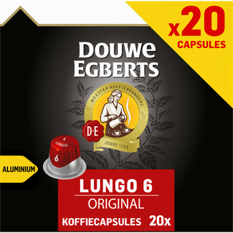 Douwe Egberts Lungo Original koffiecups voordeelpak