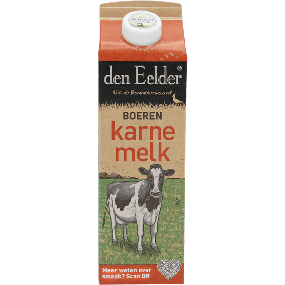 Foto van Den Eelder Karnemelk op witte achtergrond