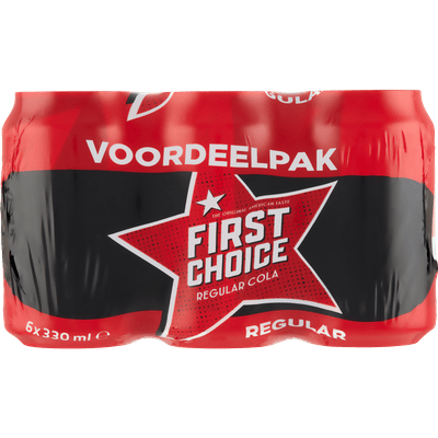 First Choice Cola Cola 6x33 cl